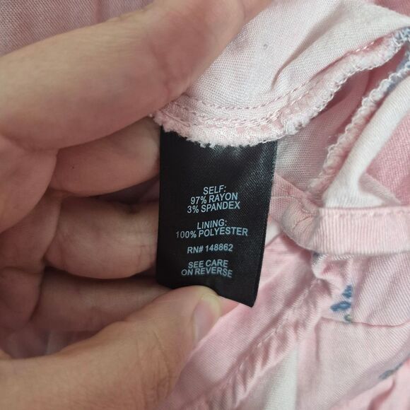 Torrid Mini Stretch Challis Sweetheart Skater Dress Pink Flirty Plus Size 2X - Picture 6 of 7